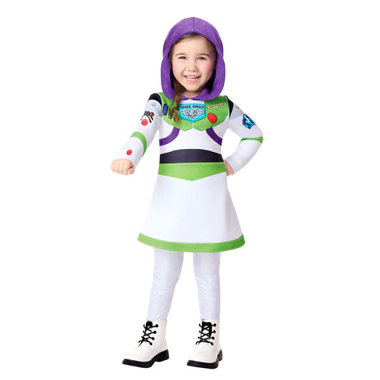 Toddler Buzz Lightyear Dress Costume -  Toy Story WHITE
