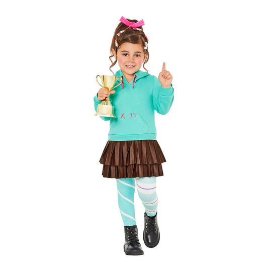 Toddler Vanellope von Schweetz Costume - Wreck-It Ralph GREEN