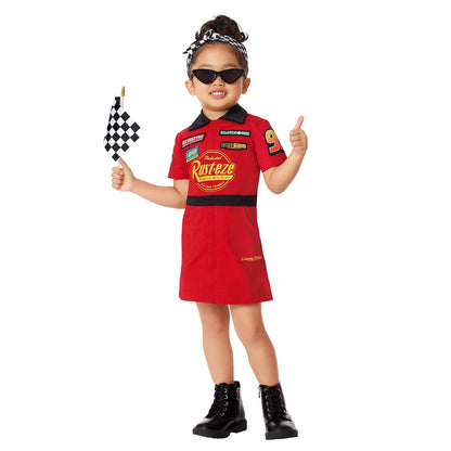 Toddler Lightning McQueen Pit Dress Costume - Cars RED