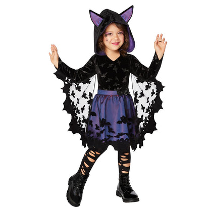 Toddler Bat Dress Costume BLACK