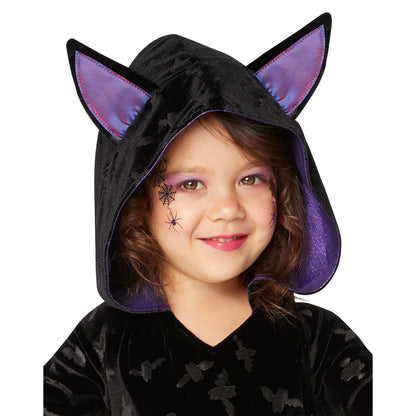 Toddler Bat Dress Costume BLACK