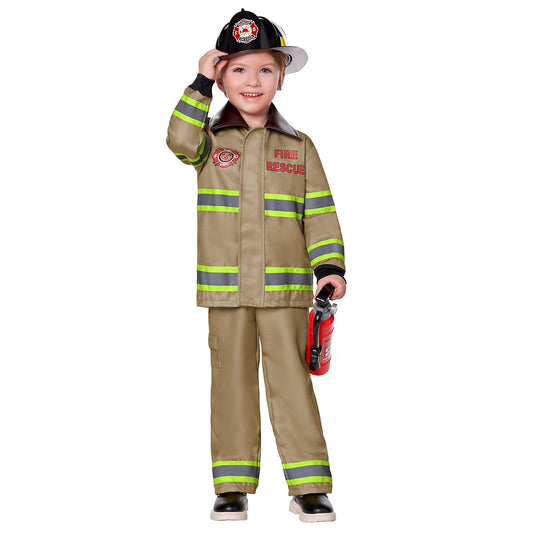 Toddler Fireman Costume TAN
