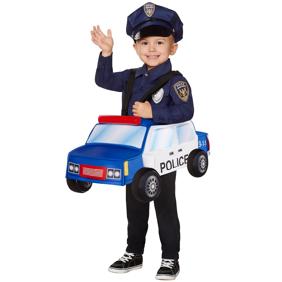 Toddler Police Officer Ride-Along Costume With Sound BLUE