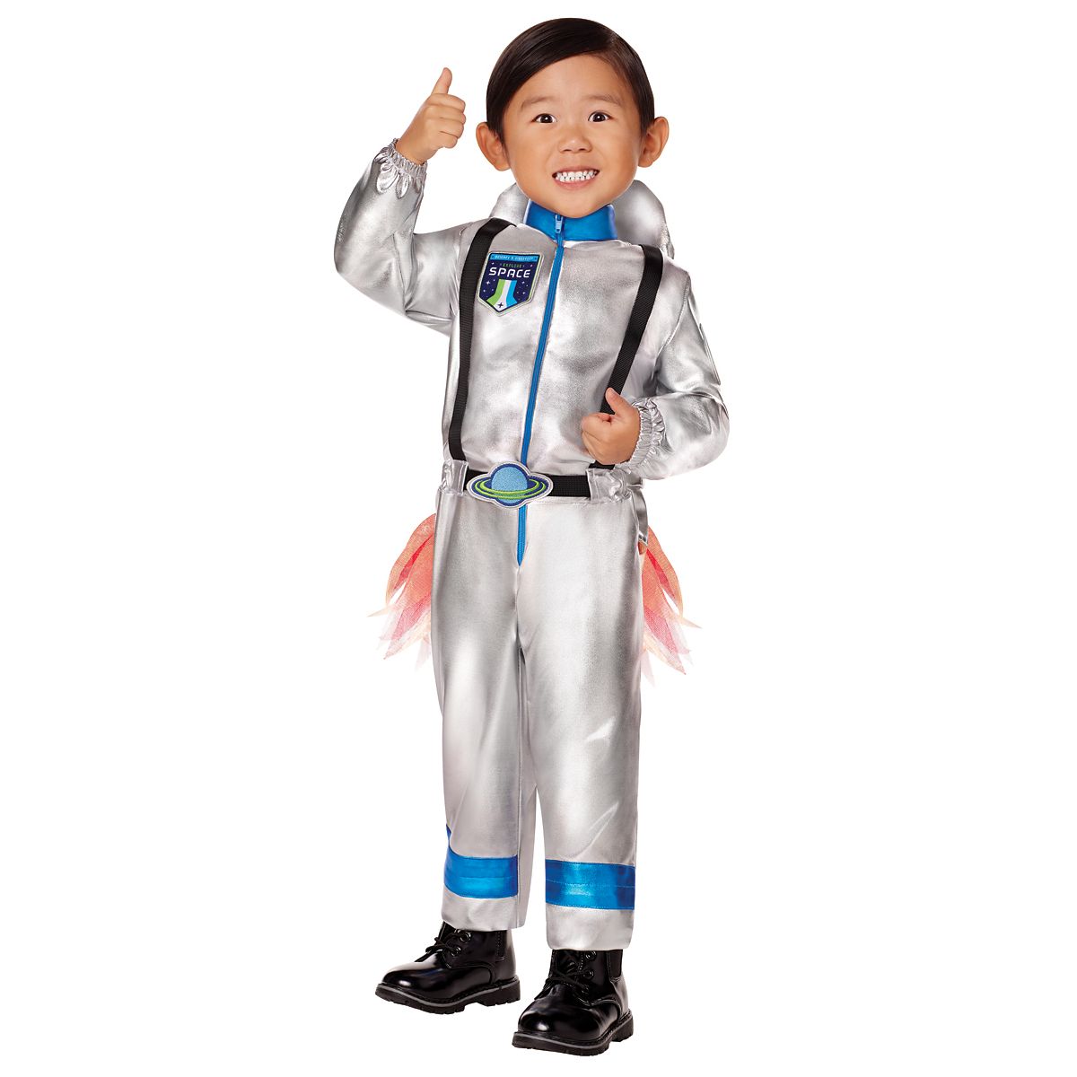 Toddler Astronaut Jumpsuit Costume SILVER