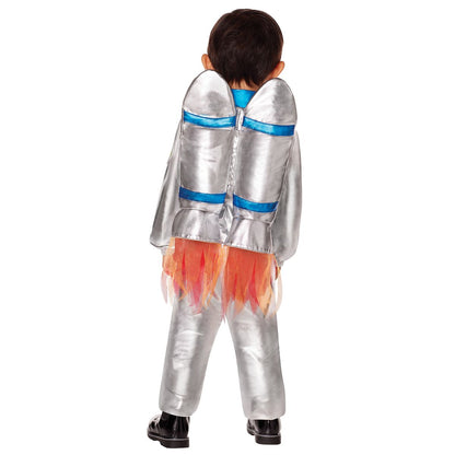 Toddler Astronaut Jumpsuit Costume SILVER