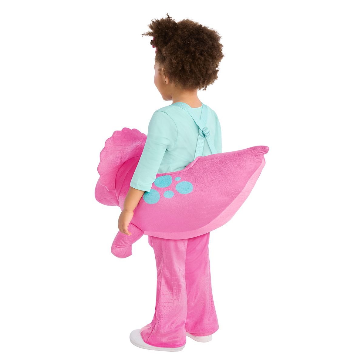 Toddler Pink Dino Ride-Along Costume HOT PINK