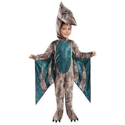 Toddler Pterodactyl Costume TEAL AND BROWN