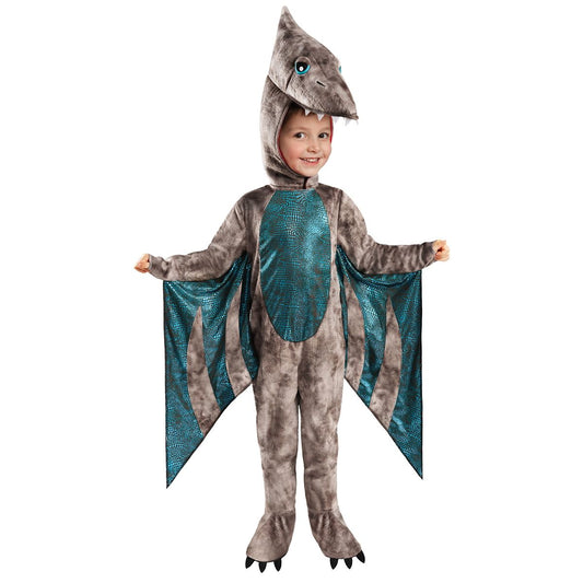 Toddler Pterodactyl Costume TEAL AND BROWN