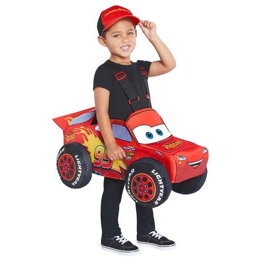 Toddler Lightning McQueen Ride-Along Costume - Cars RED