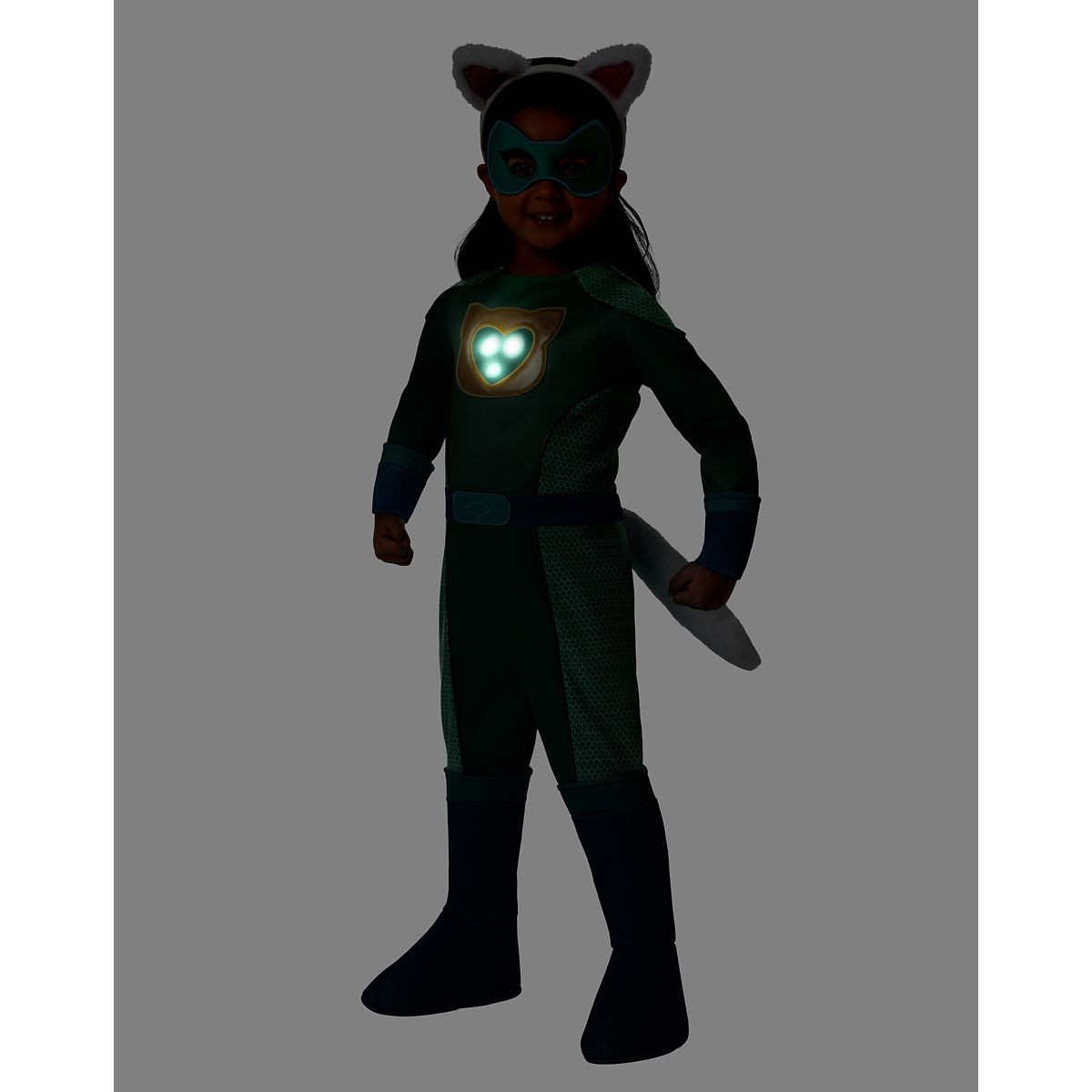Toddler Light-Up Bitsy Jumpsuit Costume - SuperKitties TEAL