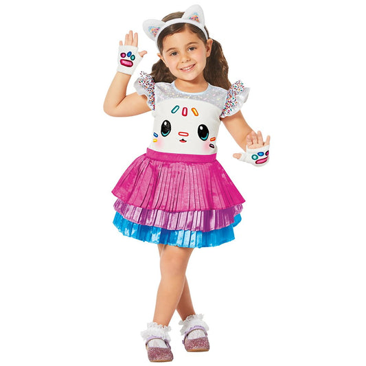 Toddler Cakey Cat Costume - Gabby's Dollhouse WHITE AND PINK