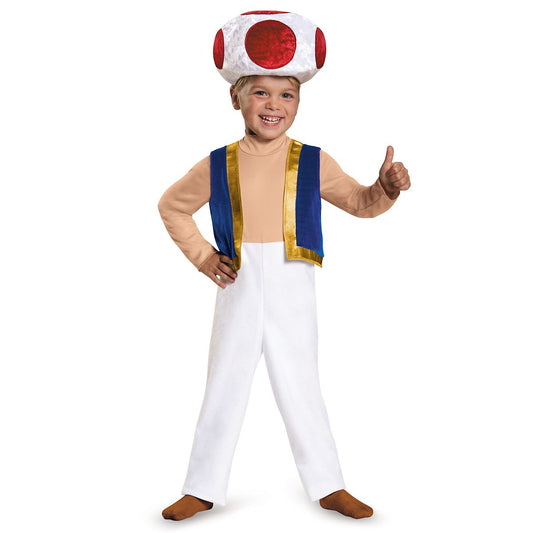 Toddler Toad Costume - Mario Bros. WHITE