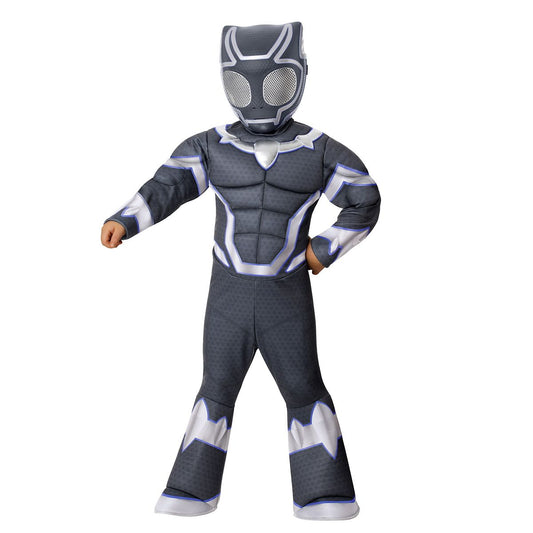 Toddler Black Panther Costume - Spidey and His Amazing Friends BLACK AND SILVER