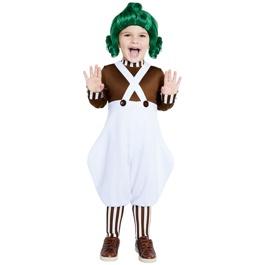 Toddler Oompa Loompa Costume - Willy Wonka and the Chocolate Factory GREEN APPLE