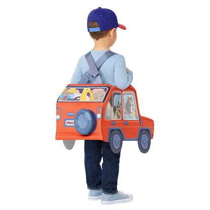 Toddler Bluey Car Ride-Along Costume RED