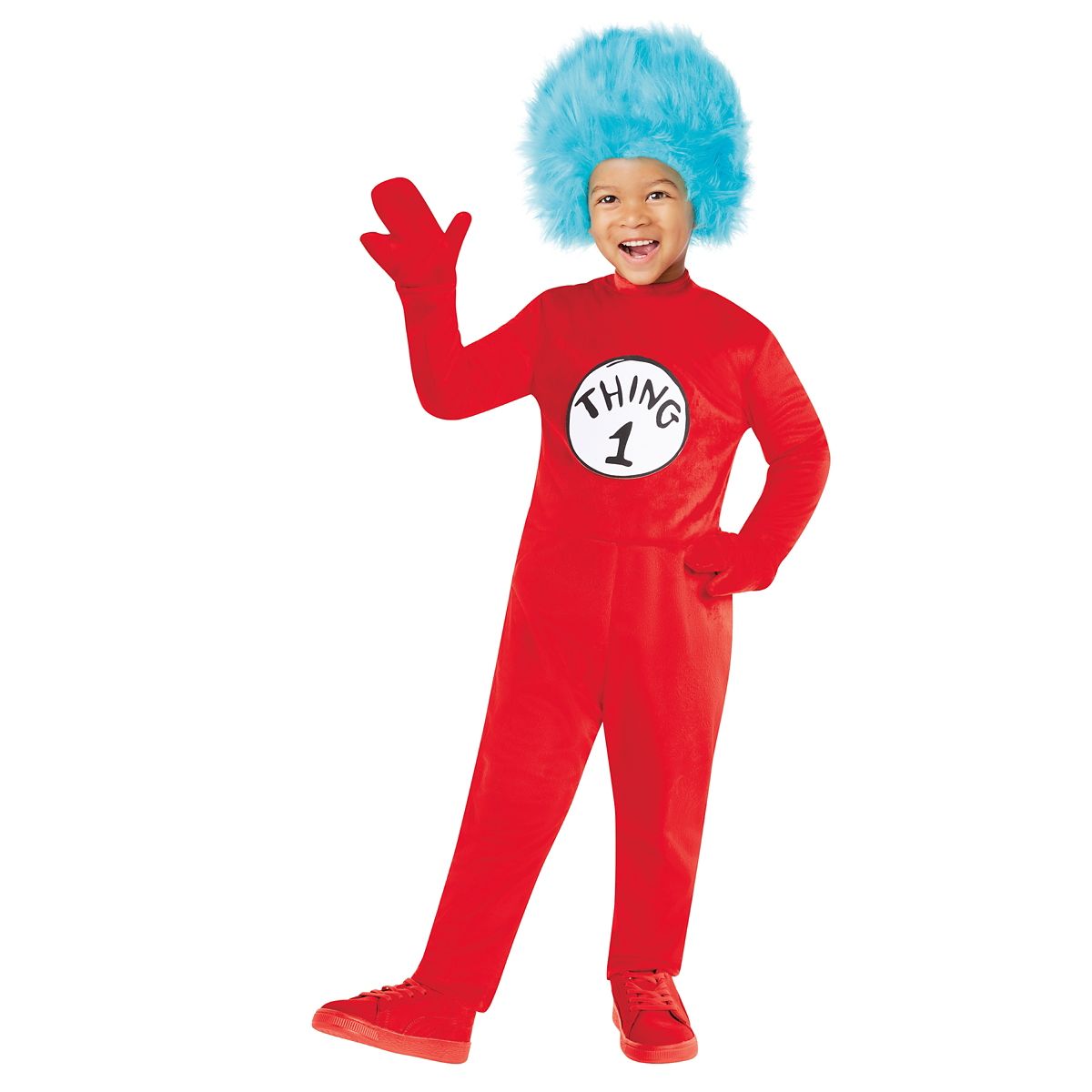 Toddler Thing 1 and Thing 2 Costume - The Cat in the Hat RED