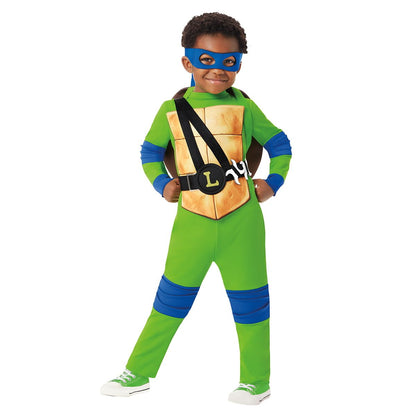 Toddler Leonardo Jumpsuit Costume - TMNT Mutant Mayhem GREEN