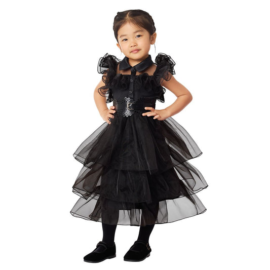Toddler Rave 'N Dance Wednesday Addams Dress Costume - Wednesday BLACK