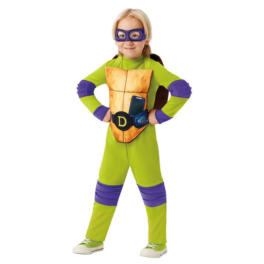 Toddler Donatello Jumpsuit Costume - TMNT Mutant Mayhem GREEN