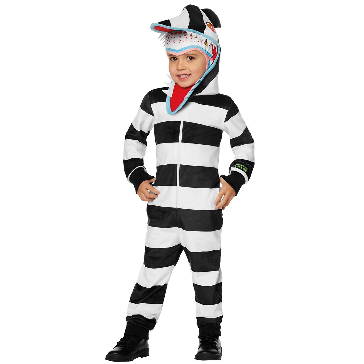 Toddler Sandworm Costume - Beetlejuice BLACK AND WHITE