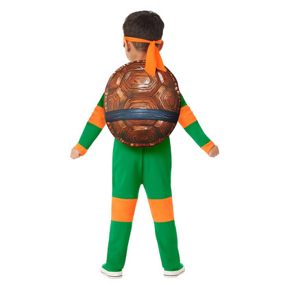 Toddler Michelangelo Jumpsuit Costume - TMNT Mutant Mayhem GREEN