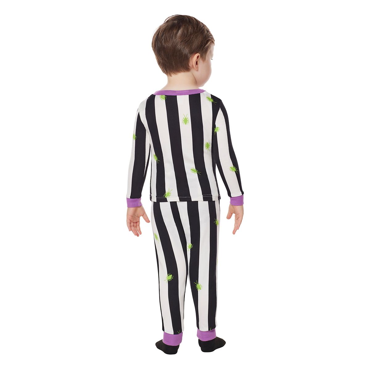 Toddler Beetlejuice Pajama Set BLACK AND WHITE