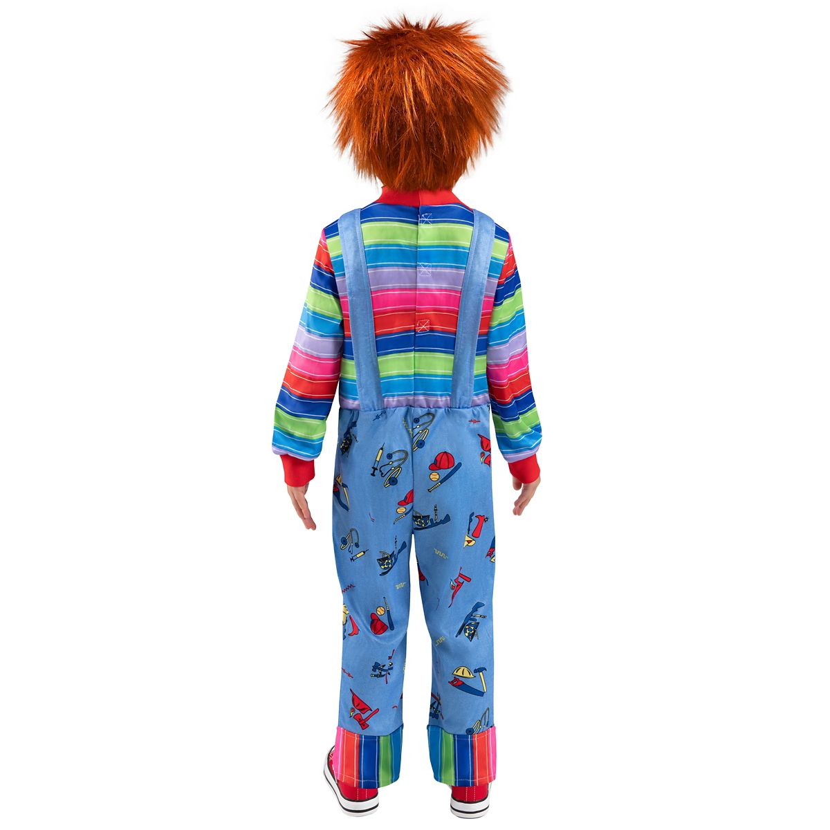 Toddler Chucky Jumpsuit Costume RED / BLUE