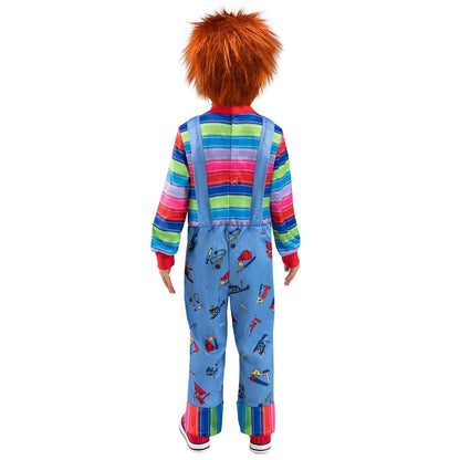 Toddler Chucky Jumpsuit Costume RED / BLUE