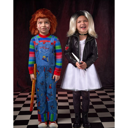 Toddler Chucky Jumpsuit Costume RED / BLUE