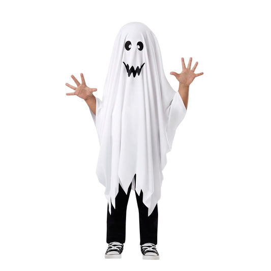 Toddler Ghost Poncho WHITE