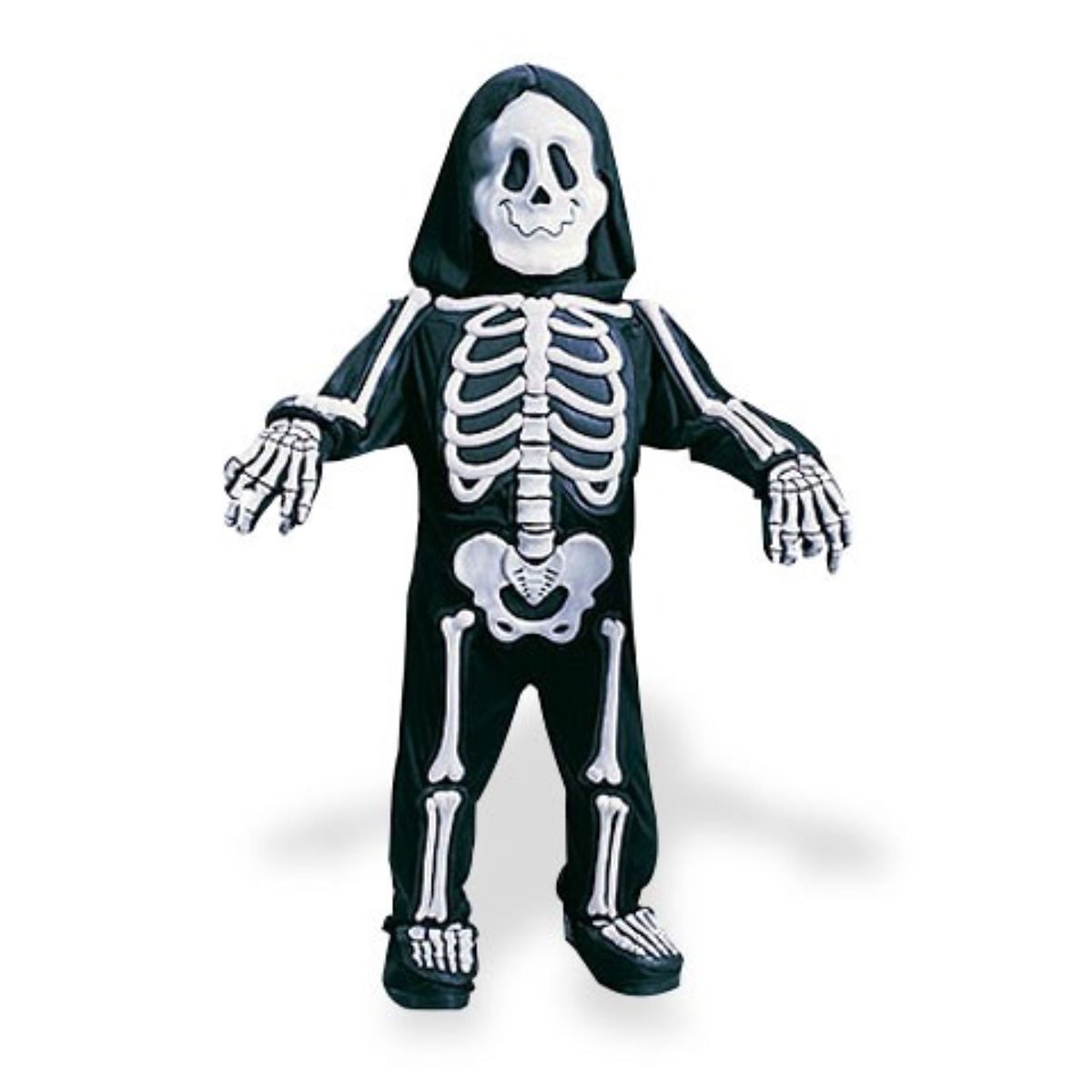 Toddler Totally Skelebones One Piece Costume WHITE