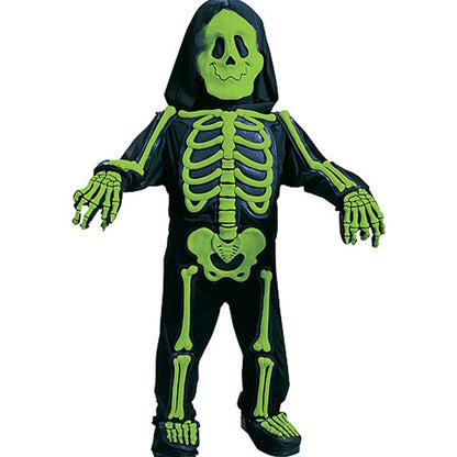 Toddler Totally Skelebones One Piece Costume WHITE