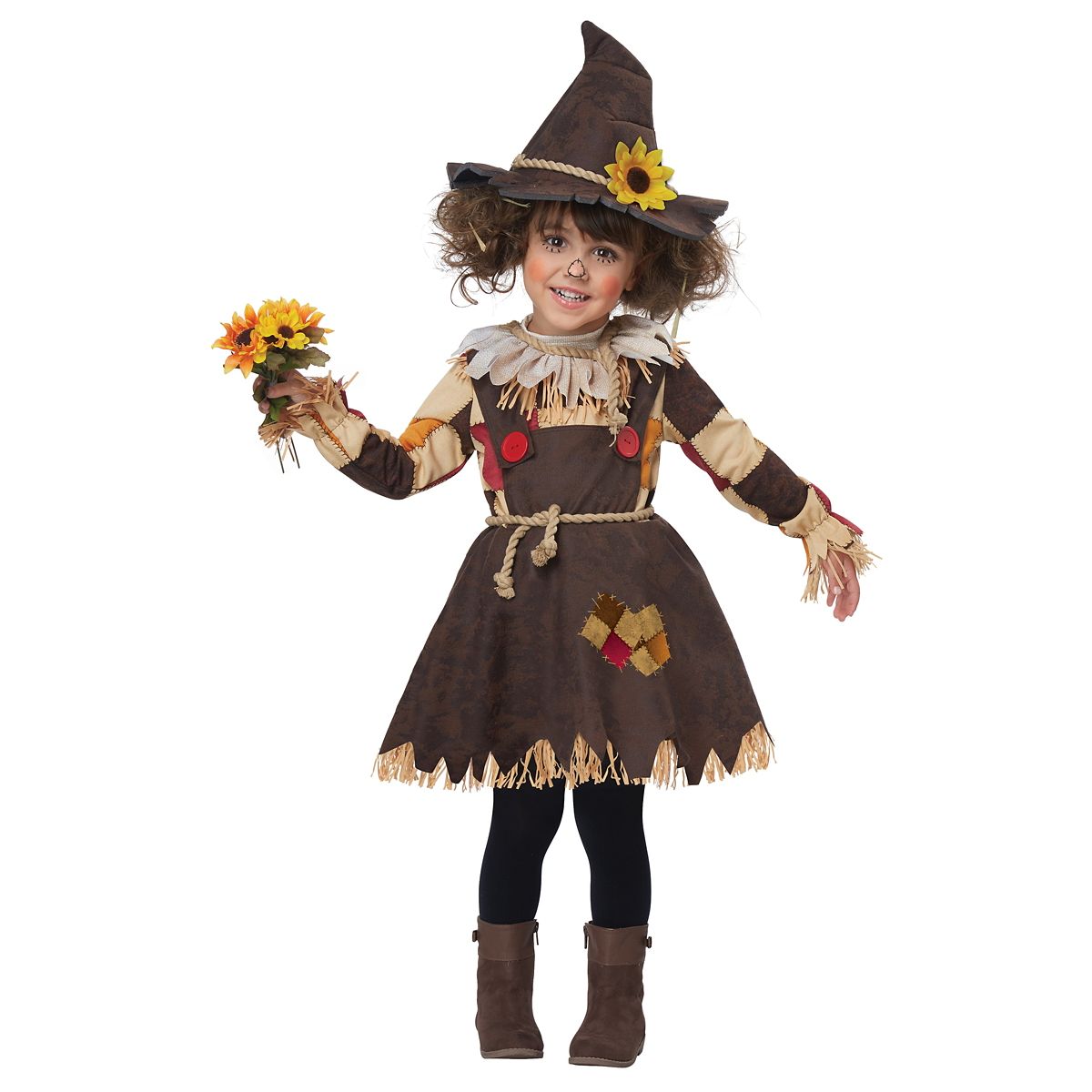 Toddler Sweet Scarecrow Costume MULTI-COLOR
