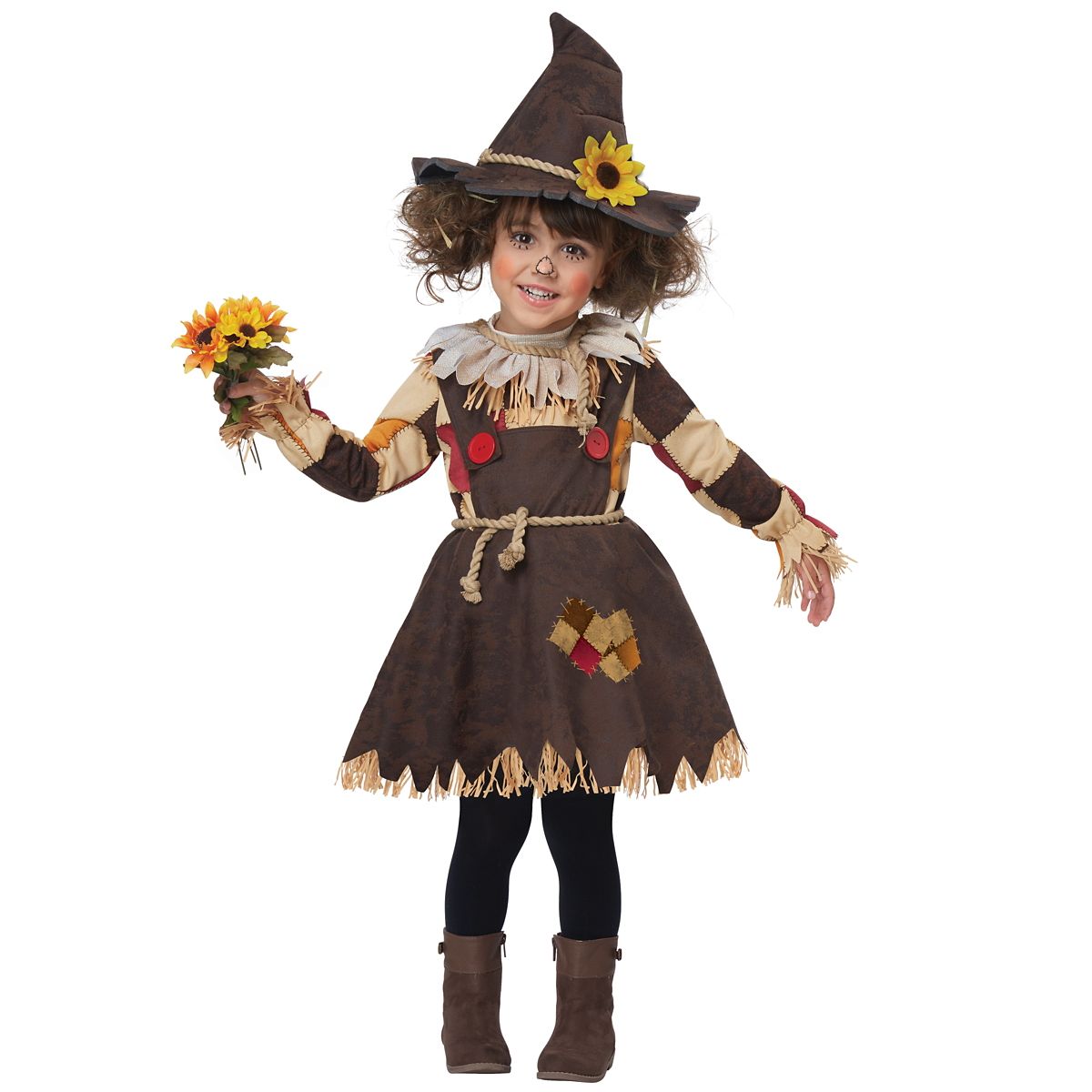 Toddler Sweet Scarecrow Costume MULTI-COLOR