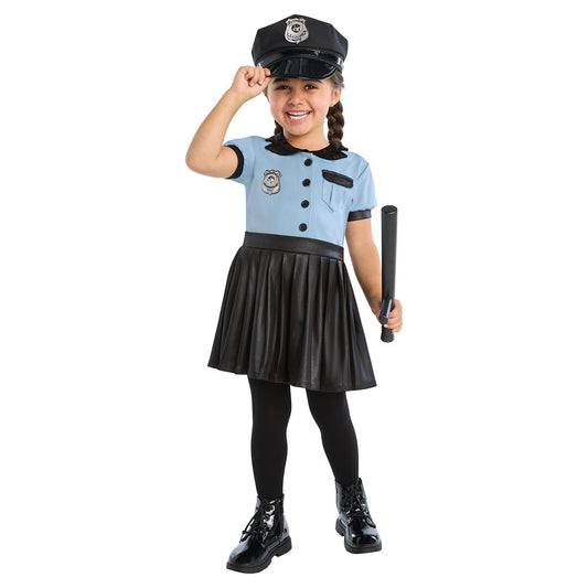 Toddler Police Dress Costume BLUE