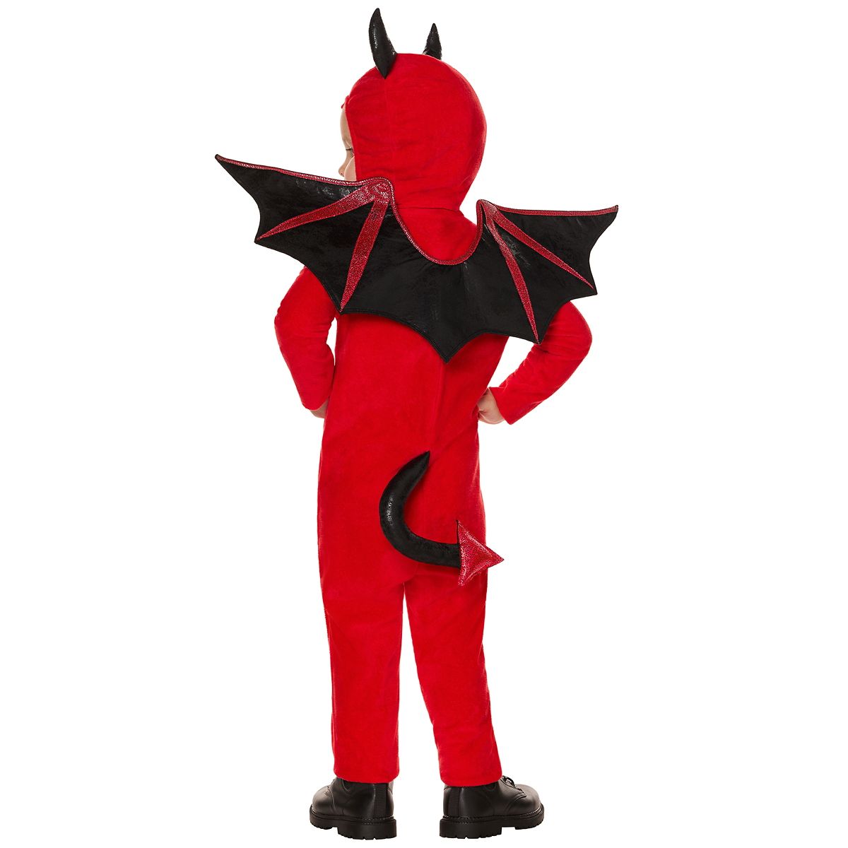 Toddler Devil Jumpsuit Costume RED