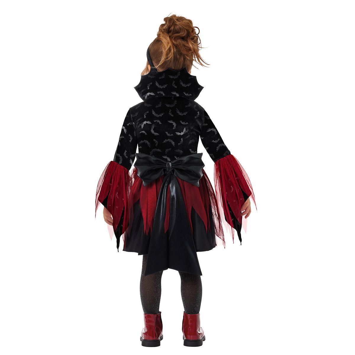 Toddler Vampiress Dress Costume BLACK AND RED