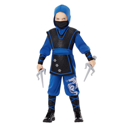 Toddler Ultimate Ninja Costume BLACK AND  BLUE