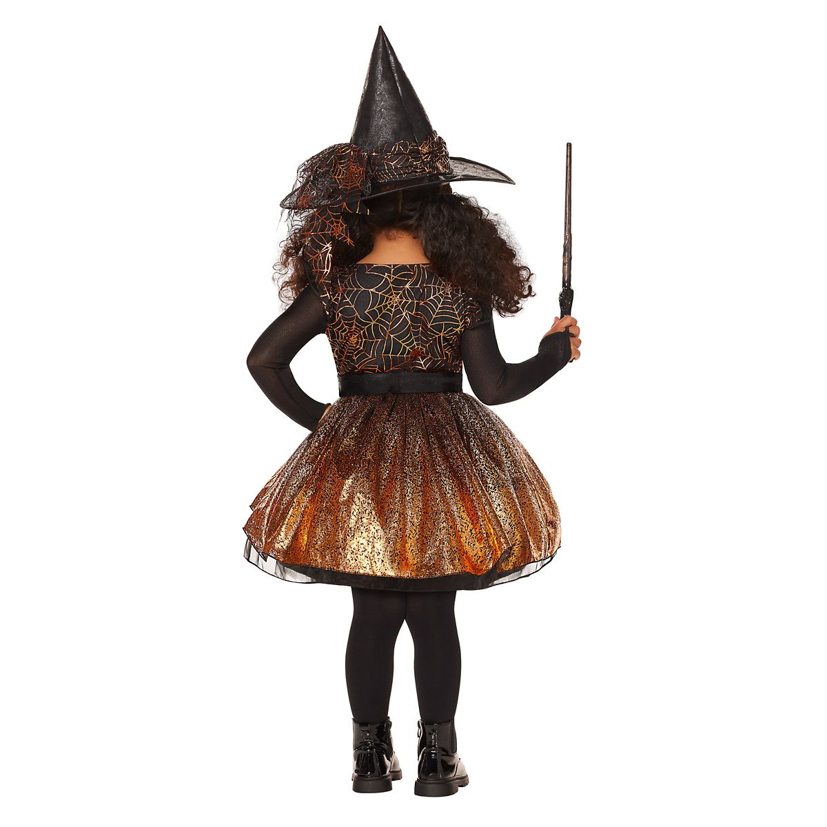 Toddler Mischief Witch Costume BLACK AND ORANGE