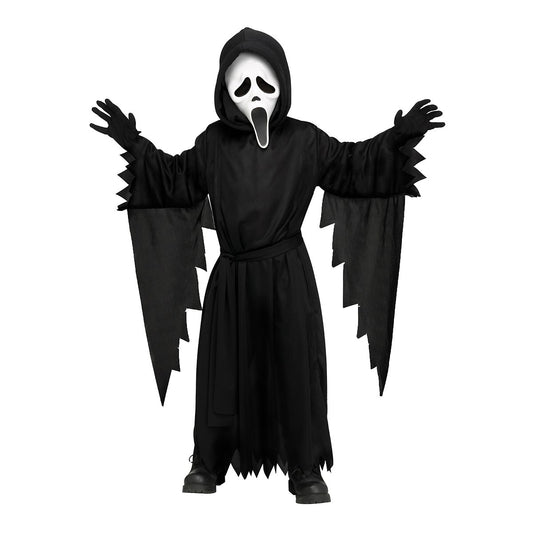 Toddler Glow in the Dark Ghost Face Costume BLACK