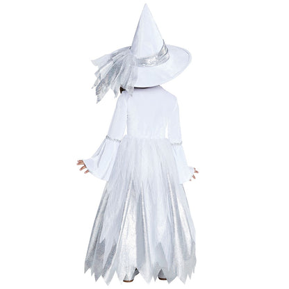 Toddler Wintery Witch Costume WHITE