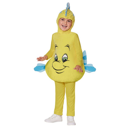Toddler Flounder Costume - The Little Mermaid BLUE/YELLOW