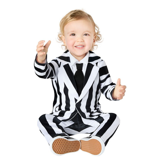 Baby Beetlejuice Costume BLACK AND WHITE
