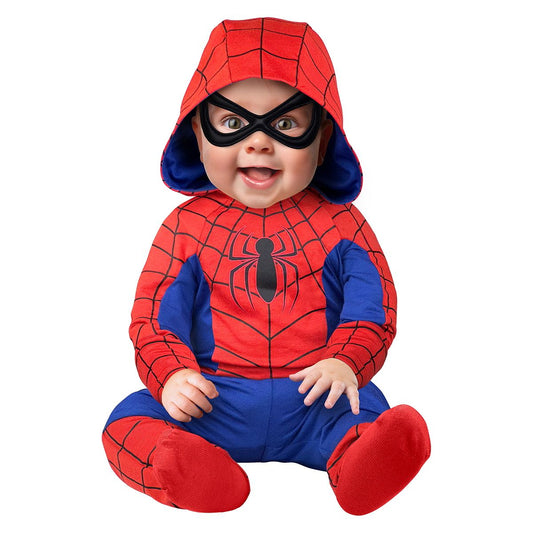Baby Spider-Man Hooded Jumpsuit Costume RED / BLUE