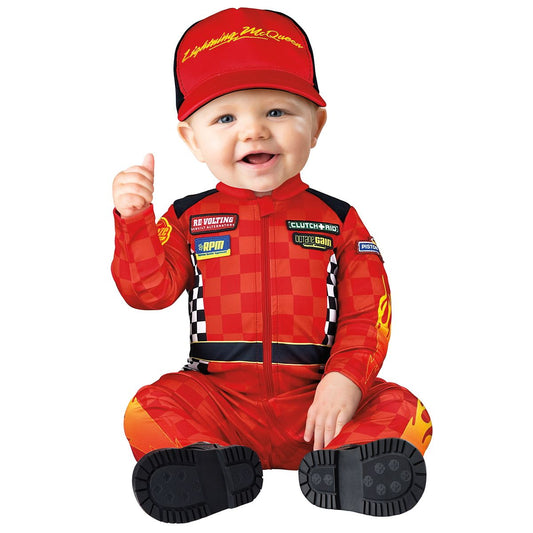Baby Pit Crew Jumpsuit Costume - Cars RED