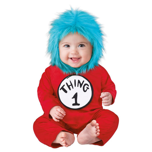 Baby Thing 1 and Thing 2 Costume - Dr. Seuss RED