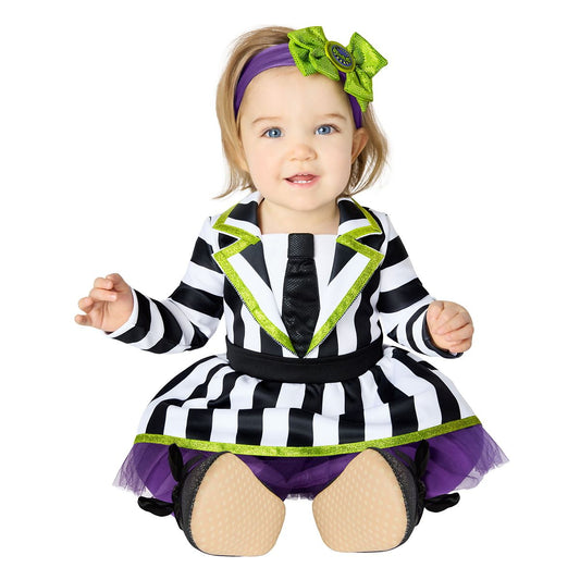 Baby Beetlejuice Dress Costume BLACK AND WHITE