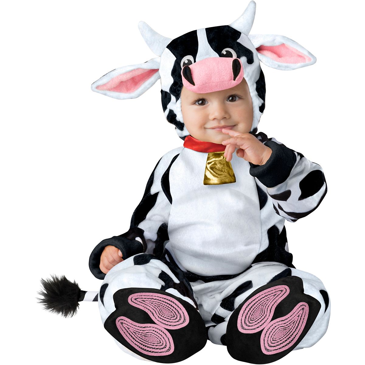 Baby Moo Cow Costume BLACK AND WHITE