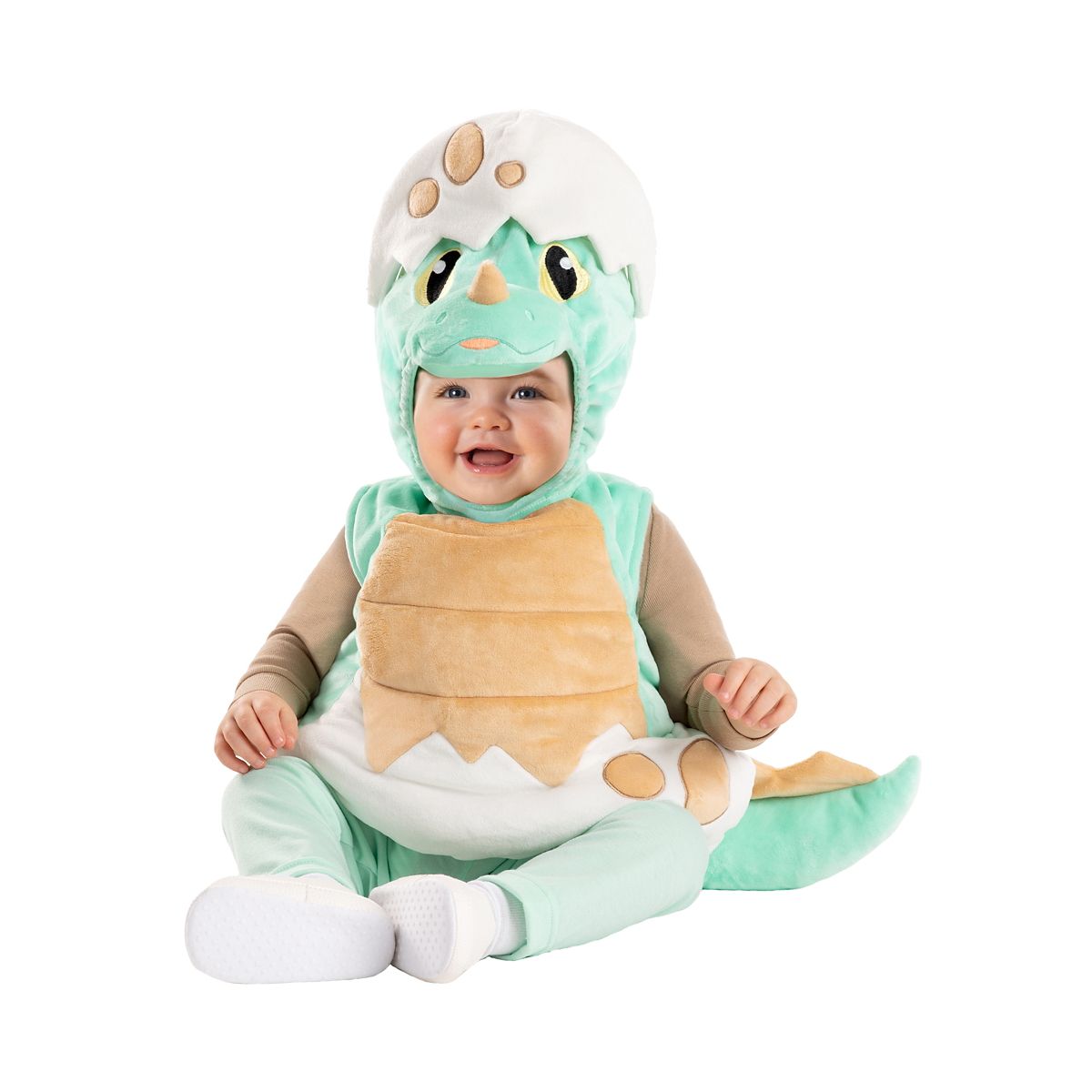 Baby Dino Shell Belly Costume TEAL