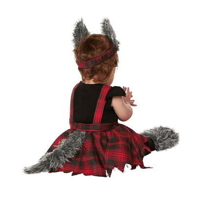 Baby Lil Wolf Costume RED/GREY